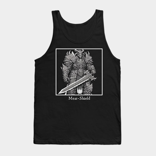 Meat-Shield Tank Top by OddlyNoir